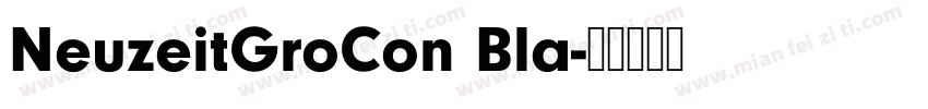 NeuzeitGroCon Bla字体转换